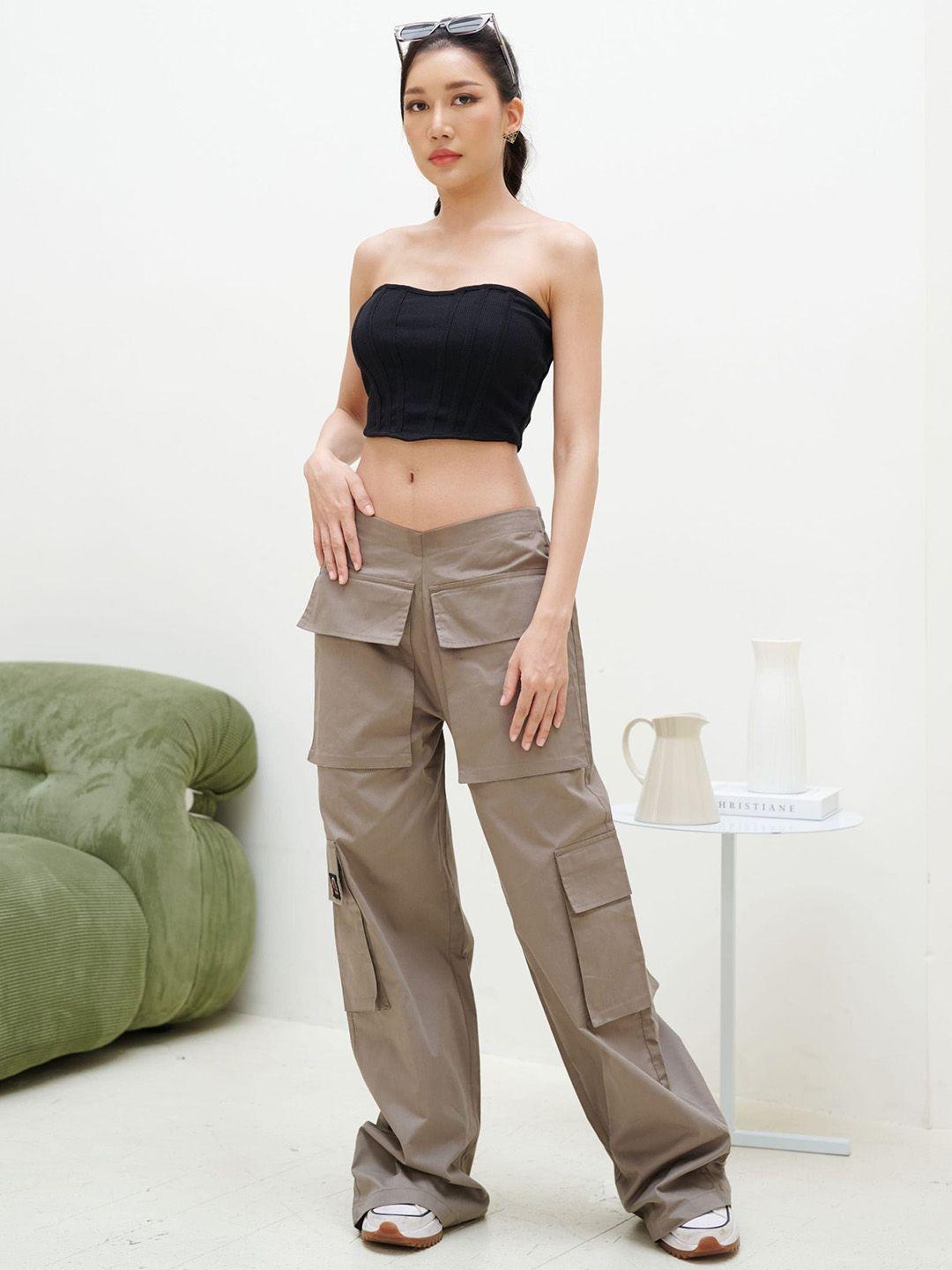 off duty india women parachute parallel trousers