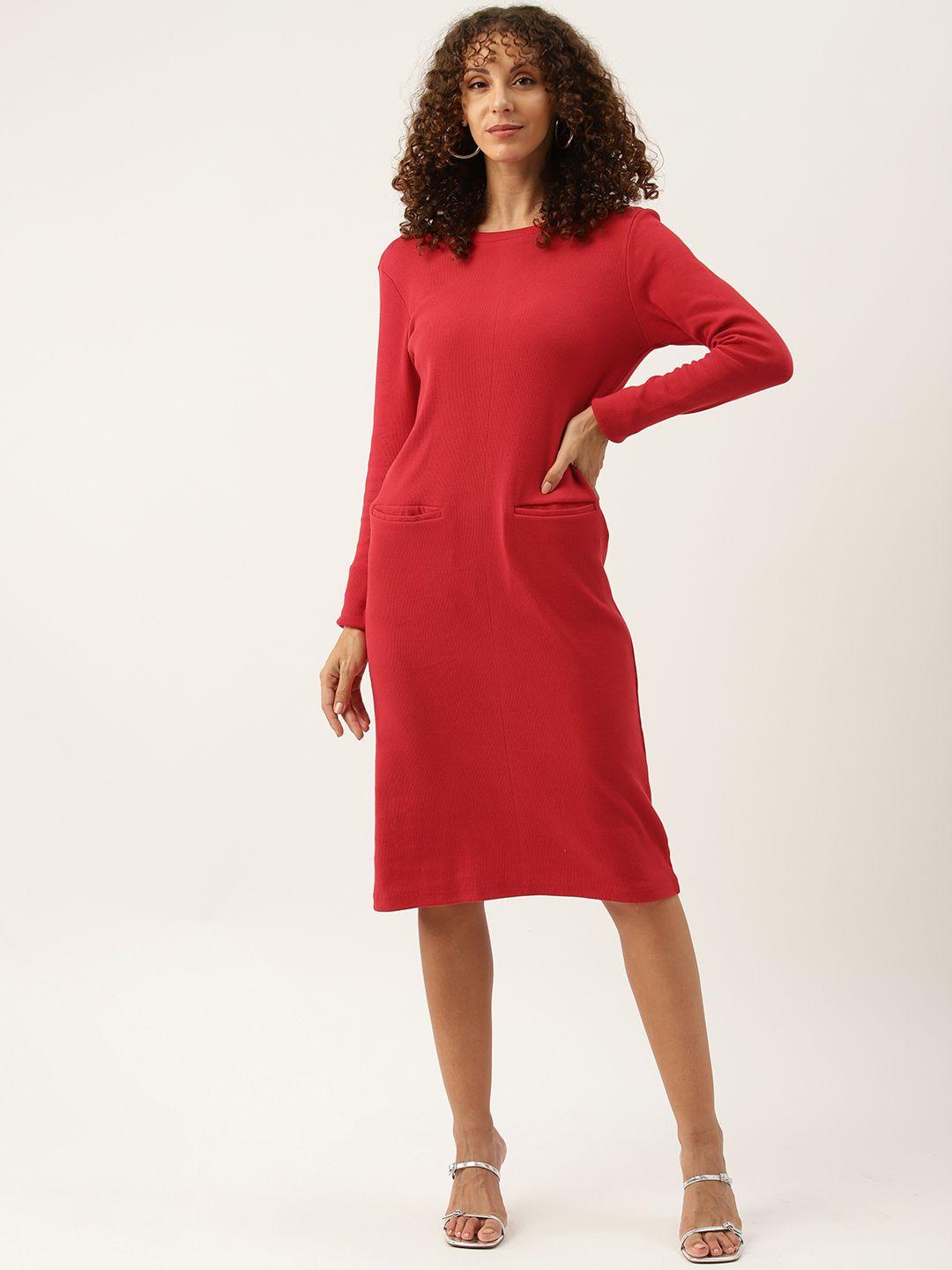 off label ribbed sheath dress