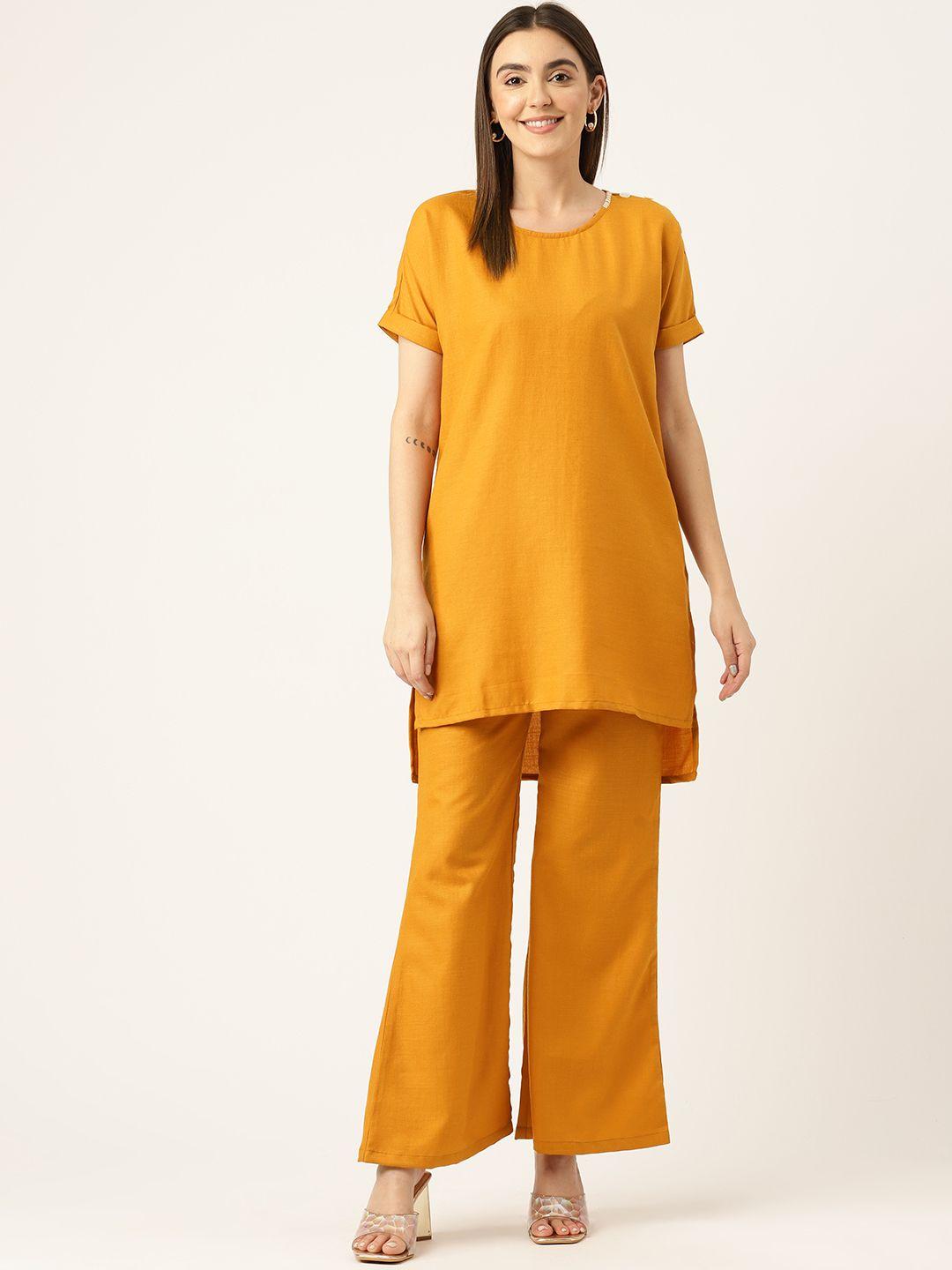 off label solid top with trousers