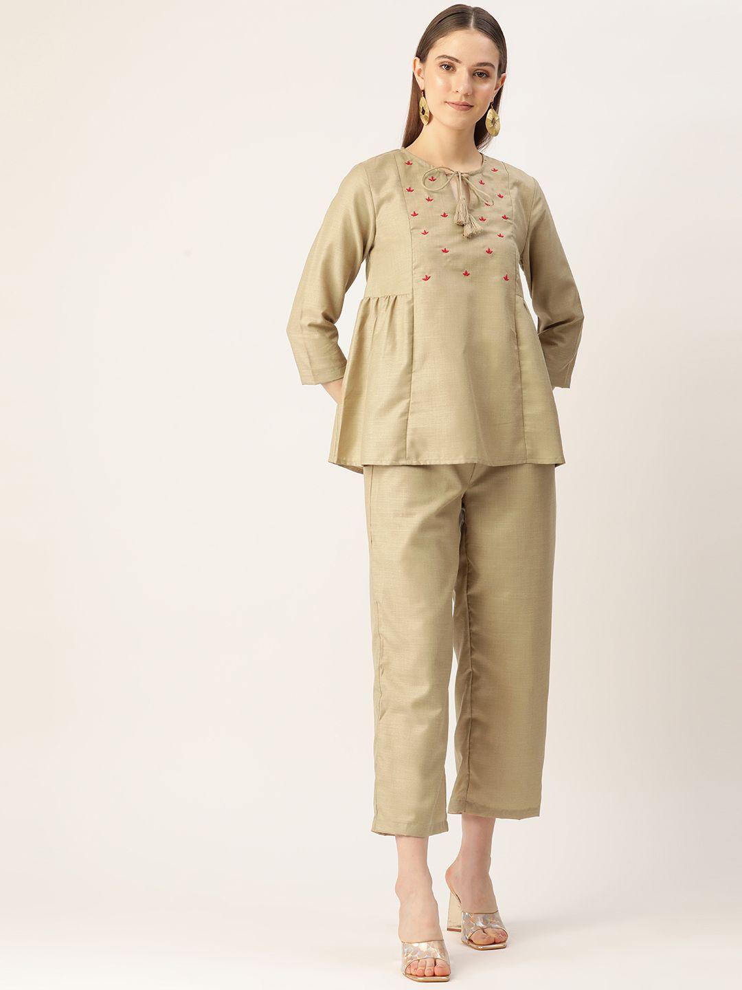 off label women top with trousers