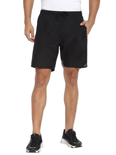 off limits black regular fit shorts