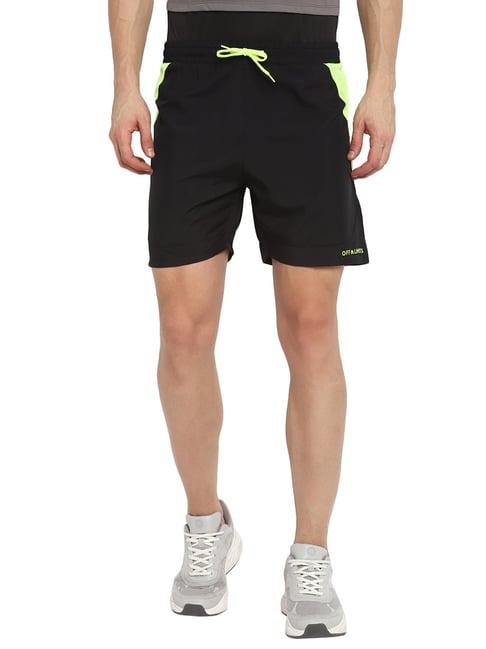 off limits black regular fit shorts