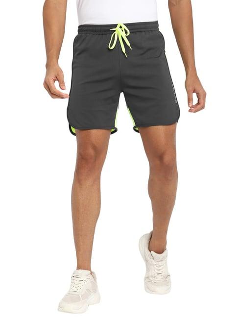 off limits grey regular fit shorts