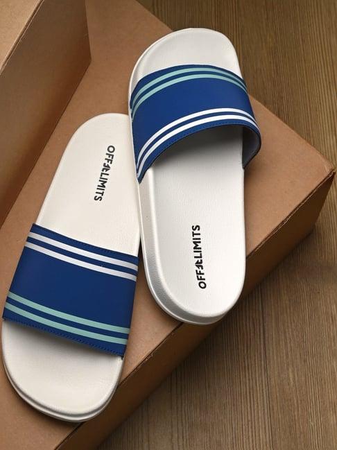 off limits men's coast blue slides