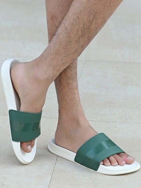 off limits men's fiesta green slides