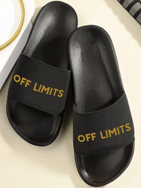 off limits men's sandy black slides