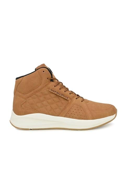 off limits men's tan ankle high sneakers