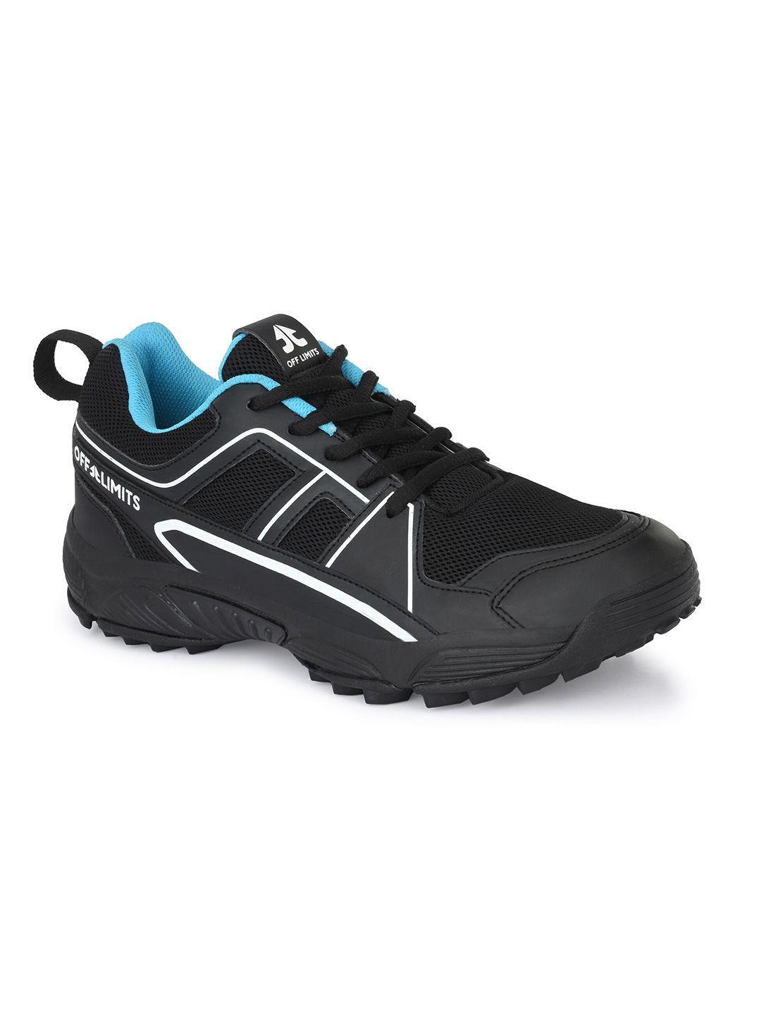 off limits men black mesh running non-marking cricket sneaker shoes