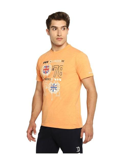 off limits orange printed round neck t-shirt