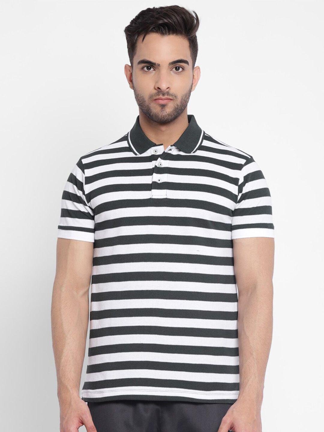 off limits striped polo collar rapid-dry & anti microbial cotton sports t-shirt