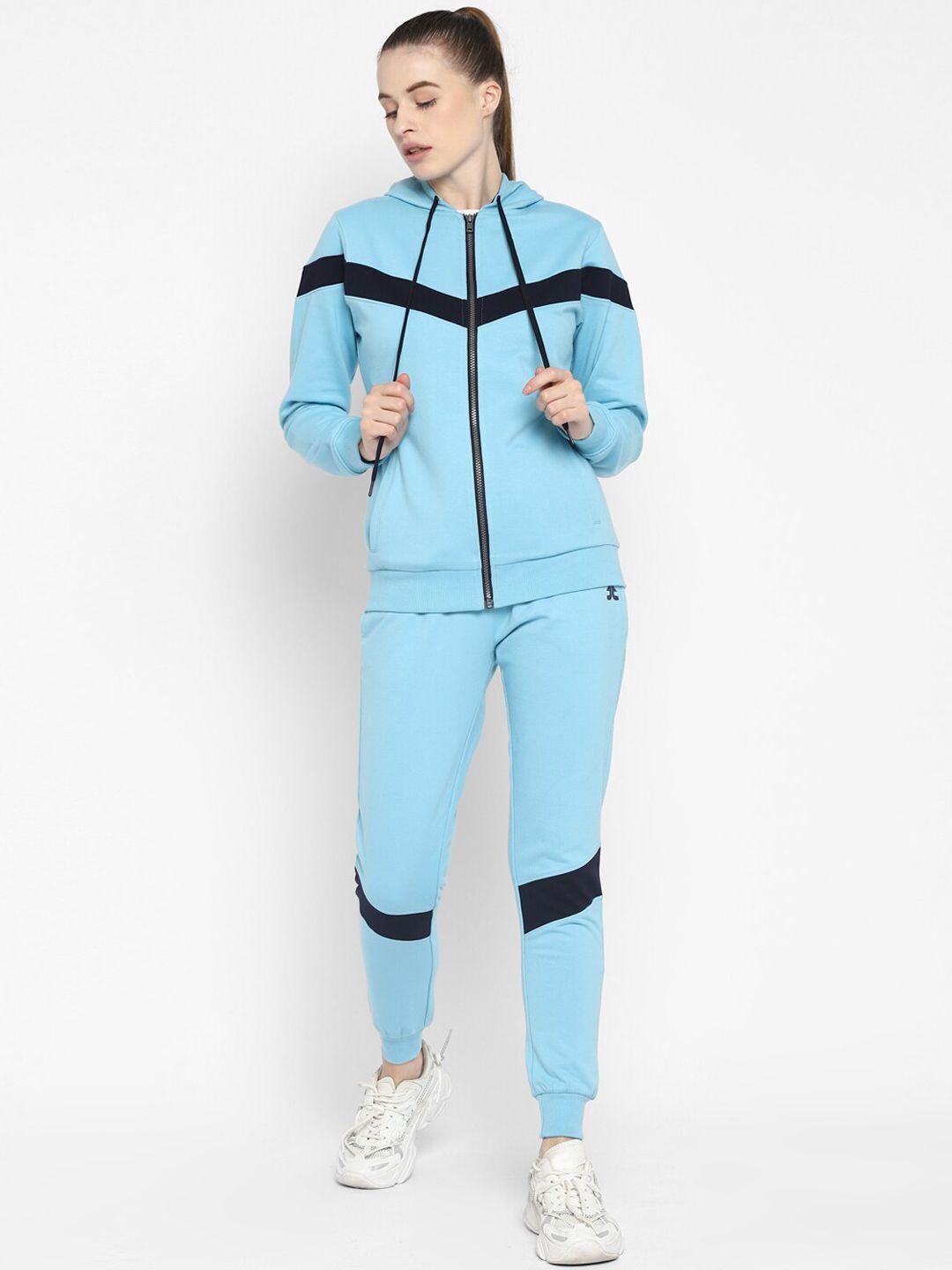 off limits women blue & black solid tracksuits