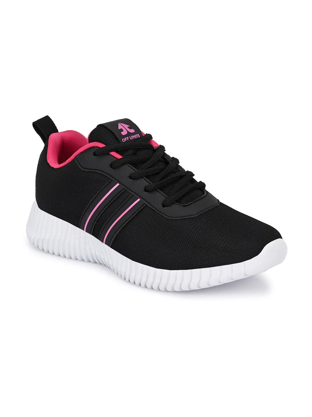 off limits women mesh mid top non-marking lace up running shoes