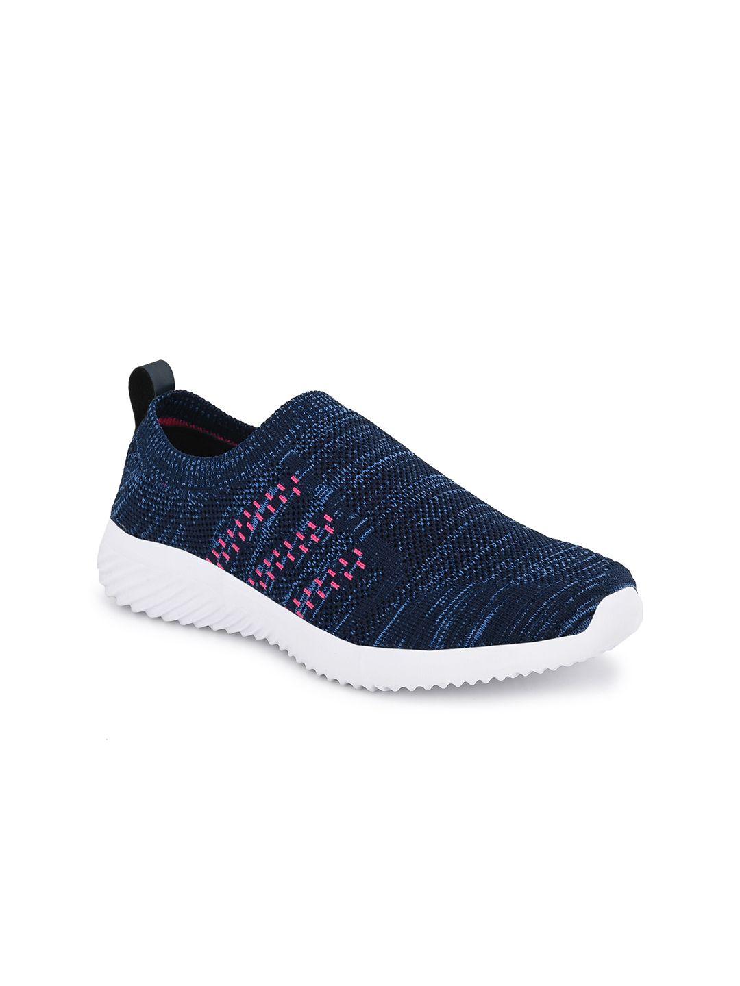 off limits women navy blue mesh walking non-marking shoes