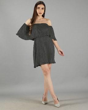 off shoulder a-line dress