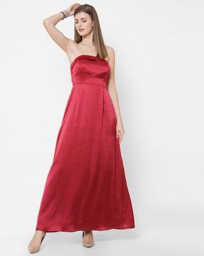 off-shoulder gown dress