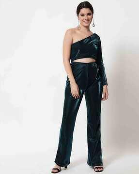 off-shoulder jumpsuit