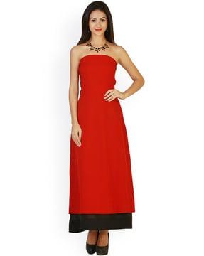 off-shoulder maxi dress