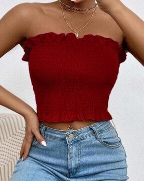 off-shoulder tube top