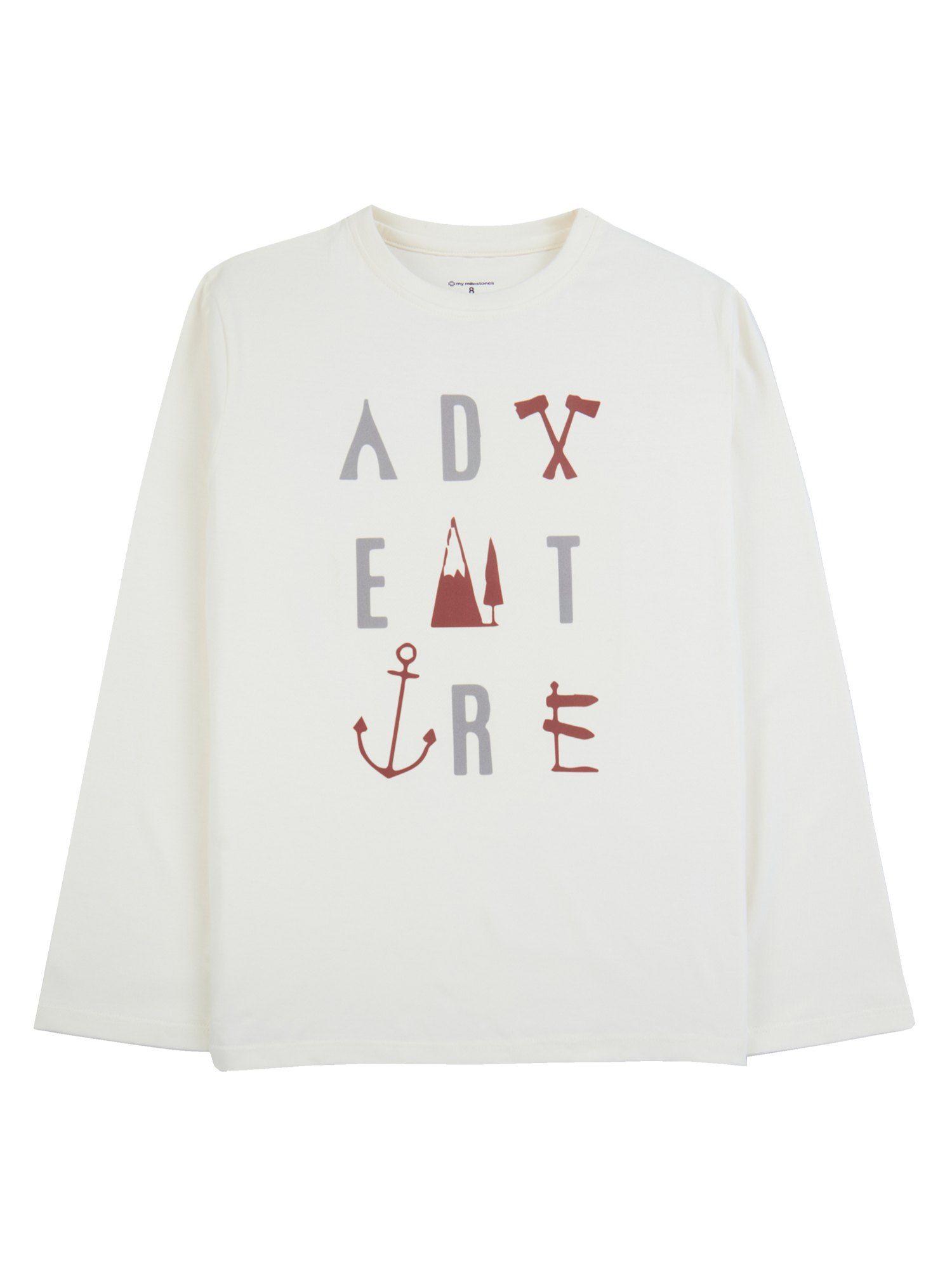 off white boys graphic full sleeves t-shirts