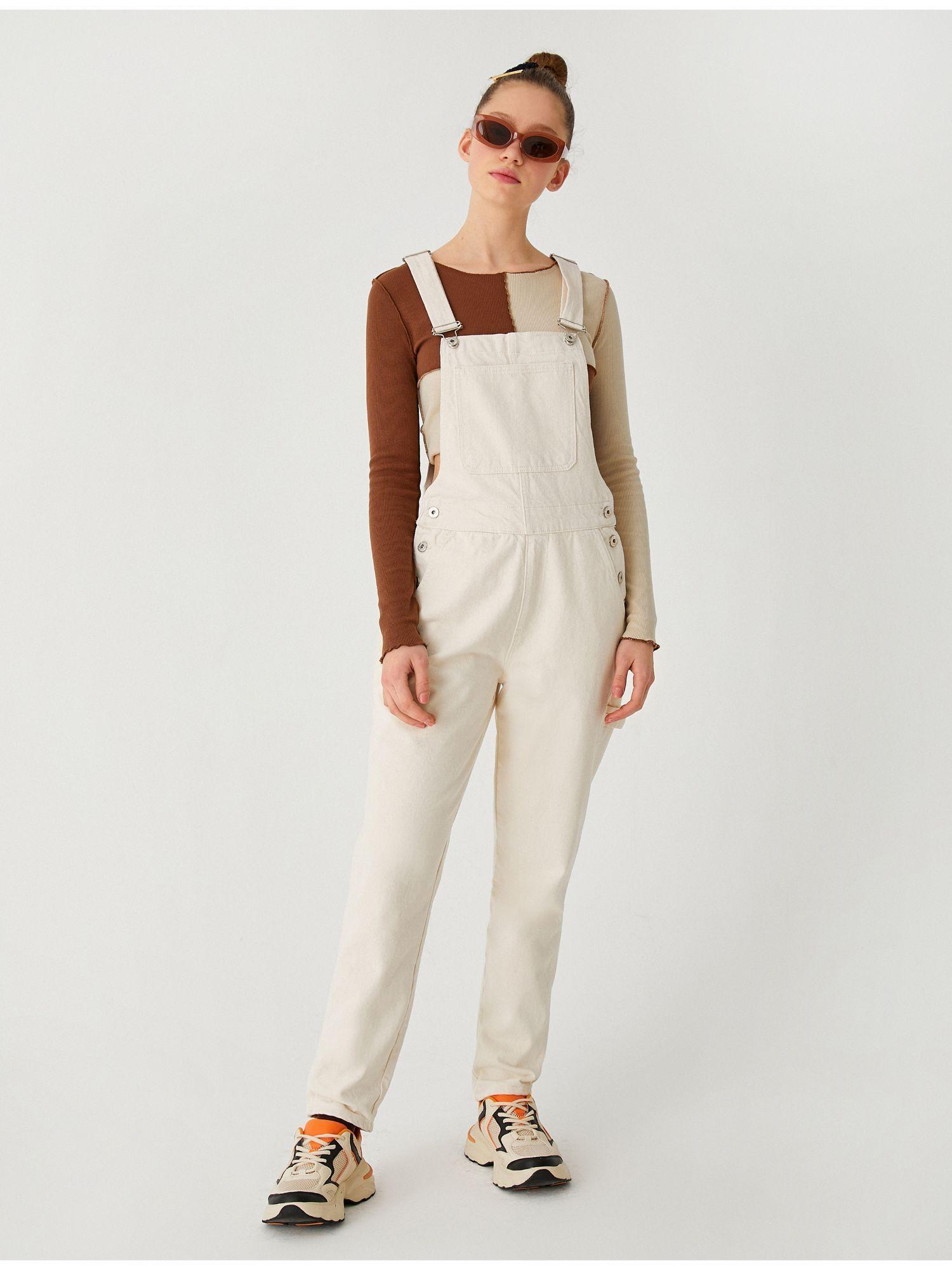 off white cotton jumpsuit