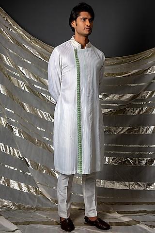 off-white cotton kurta set