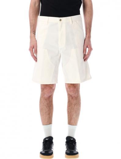 off white double knee shorts