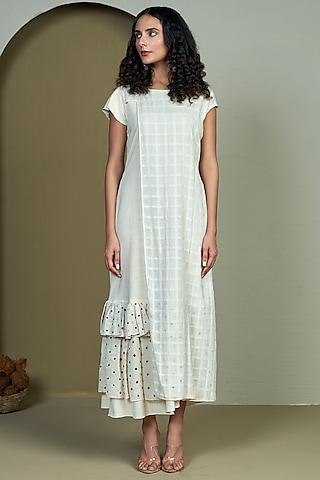 off-white embroidered tunic dress