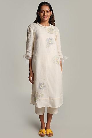 off white embroidered tunic