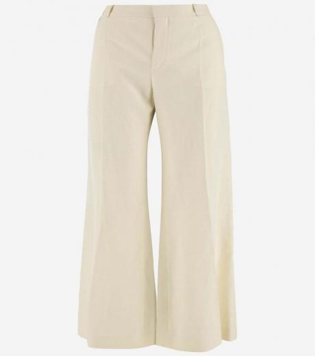 off white flared pants