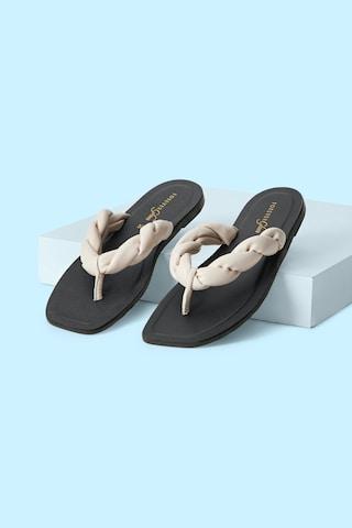 off-white flat sandals