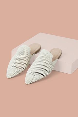 off white flyknit casual women flat shoes