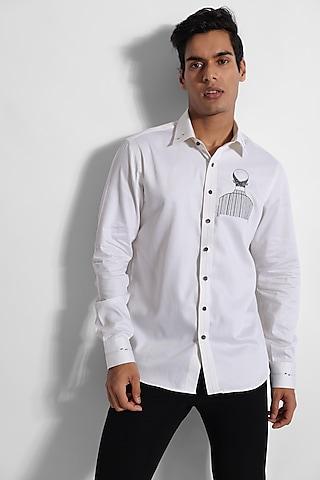 off-white giza cotton shirt