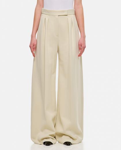 off white jersey wide leg pants