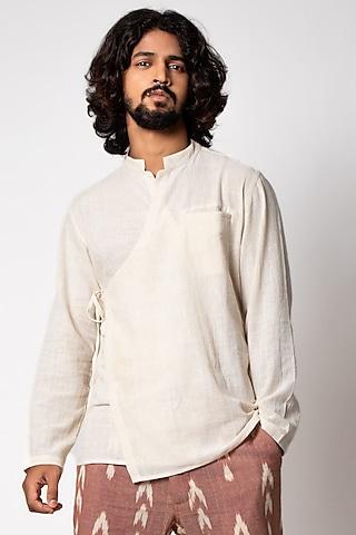 off-white kala cotton wrap shirt
