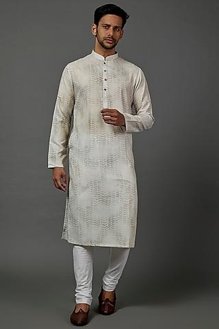 off-white printed kurta set