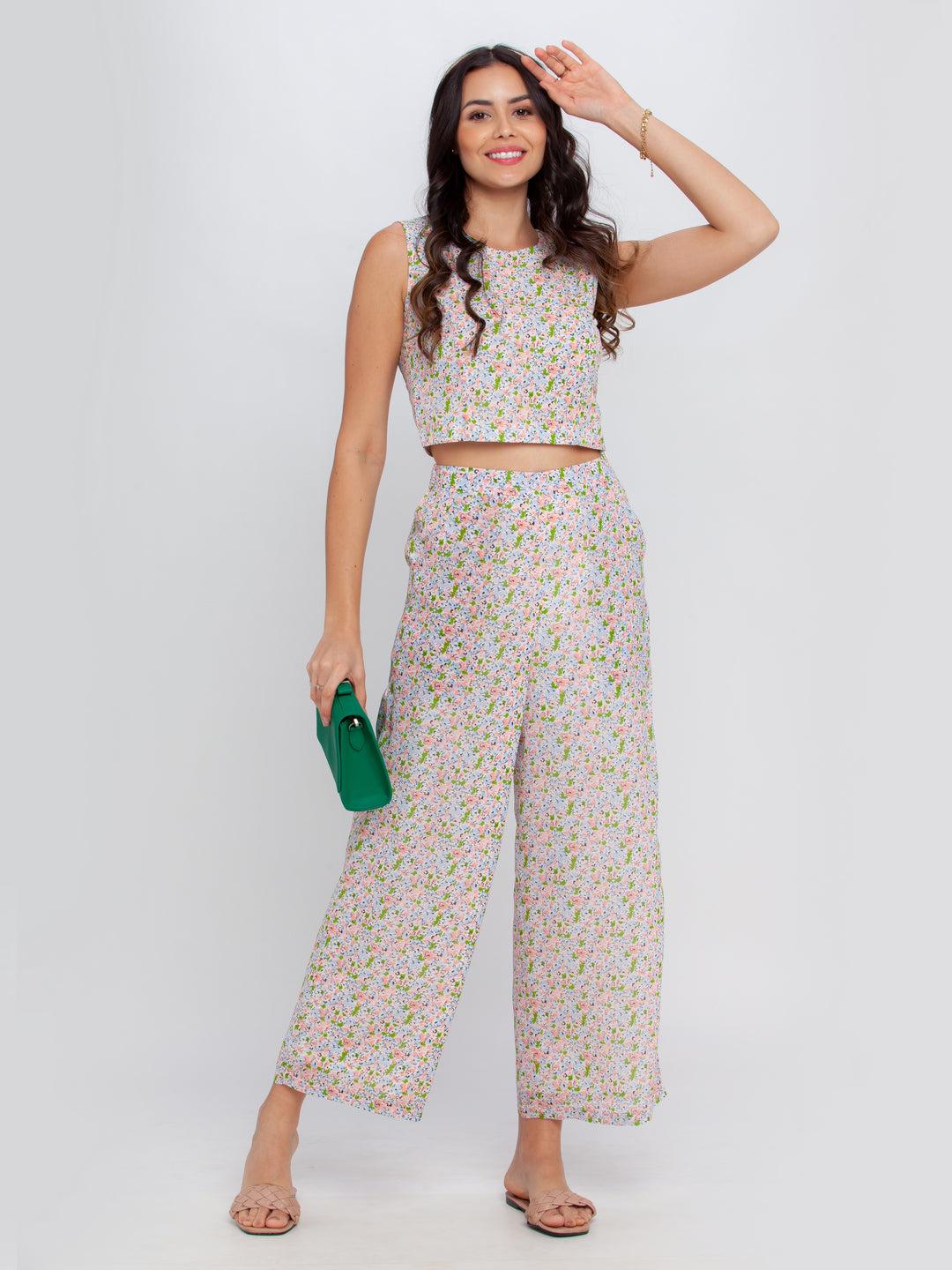 off white printed trouser for women