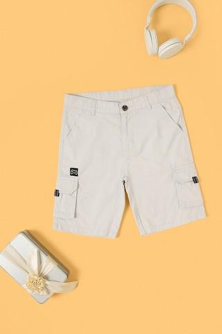 off white solid casual boys regular fit shorts