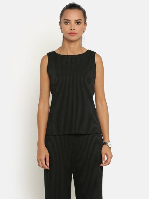 office & you black sleeveless top