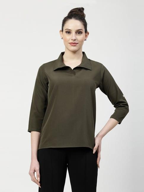 office & you olive top