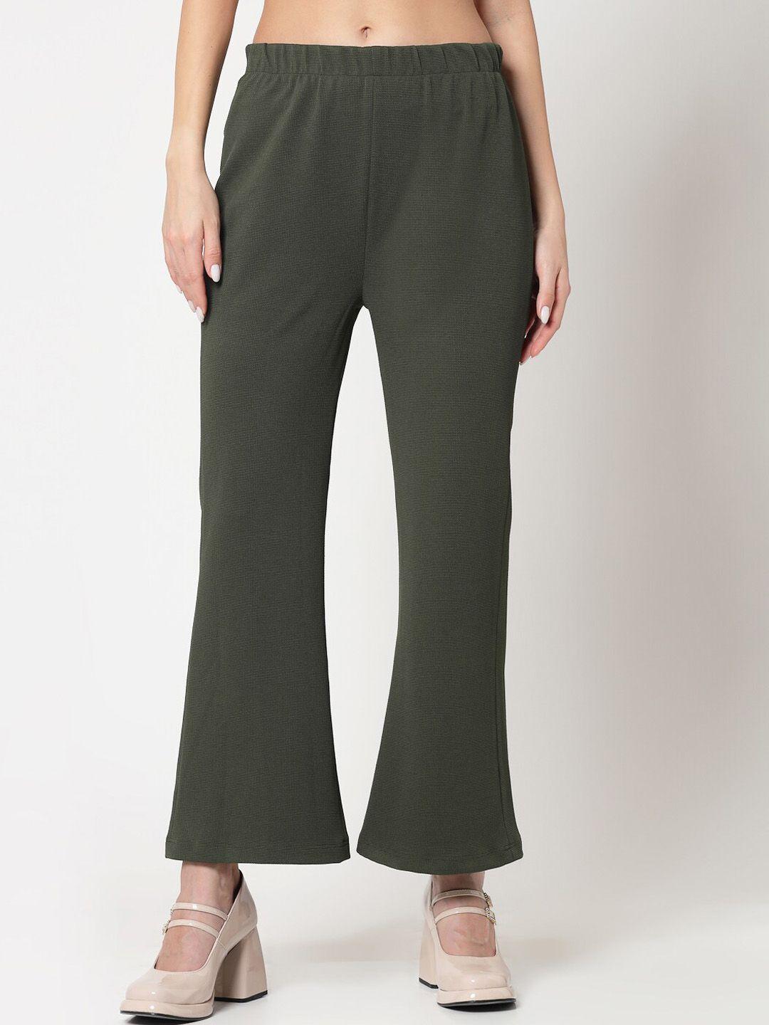 office & you women acyrlic flared bell bottom trousers