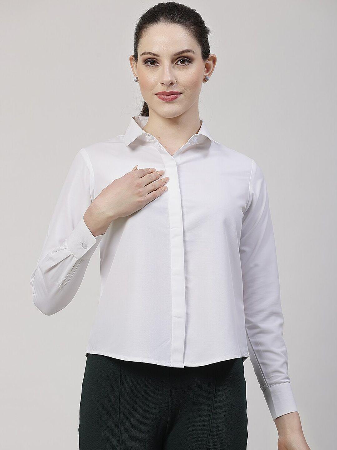 office & you women comfort opaque formal shirt