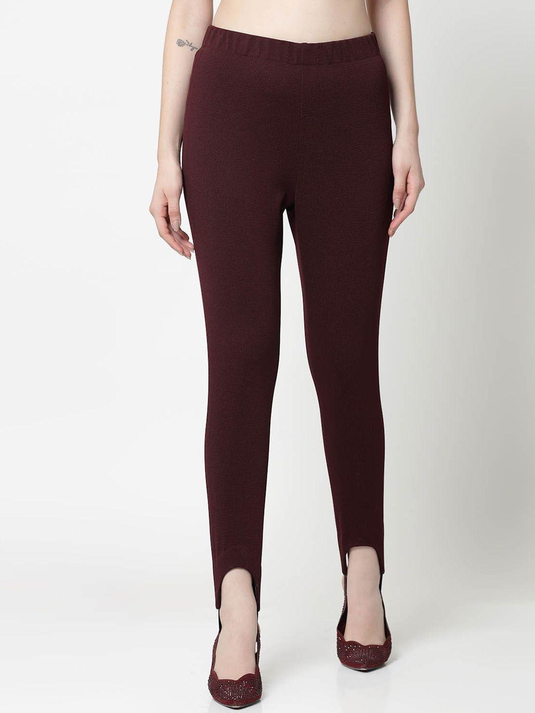 office & you women slim fit mid-rise peg trouser