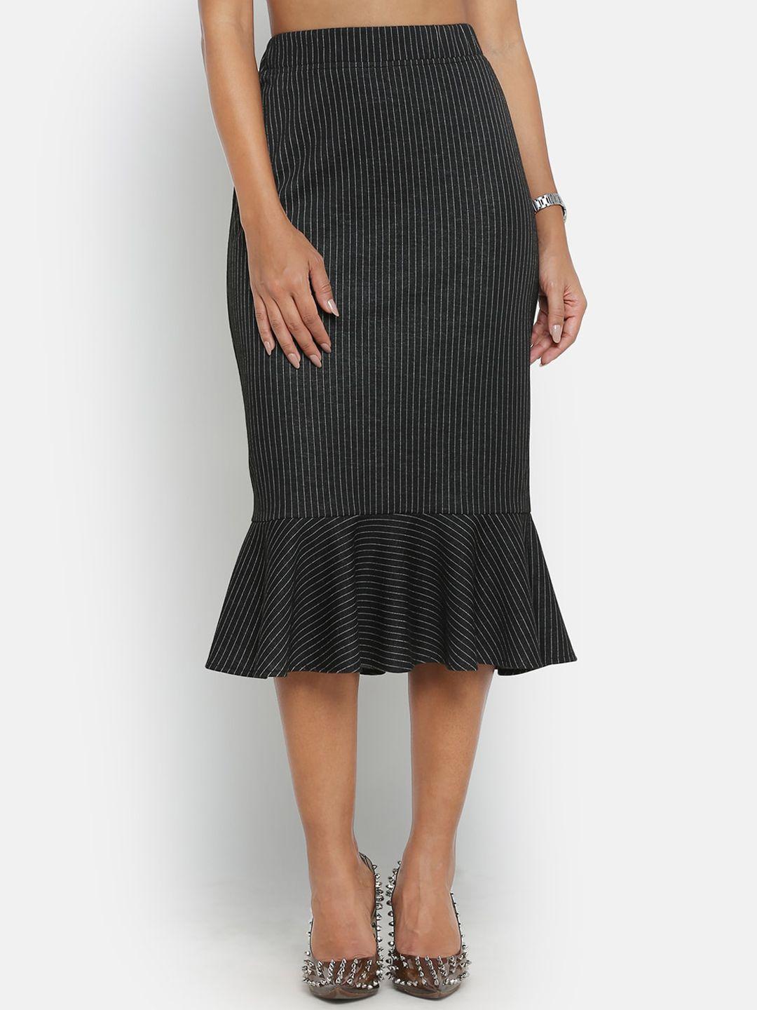 office & you women striped knee-length  skirt