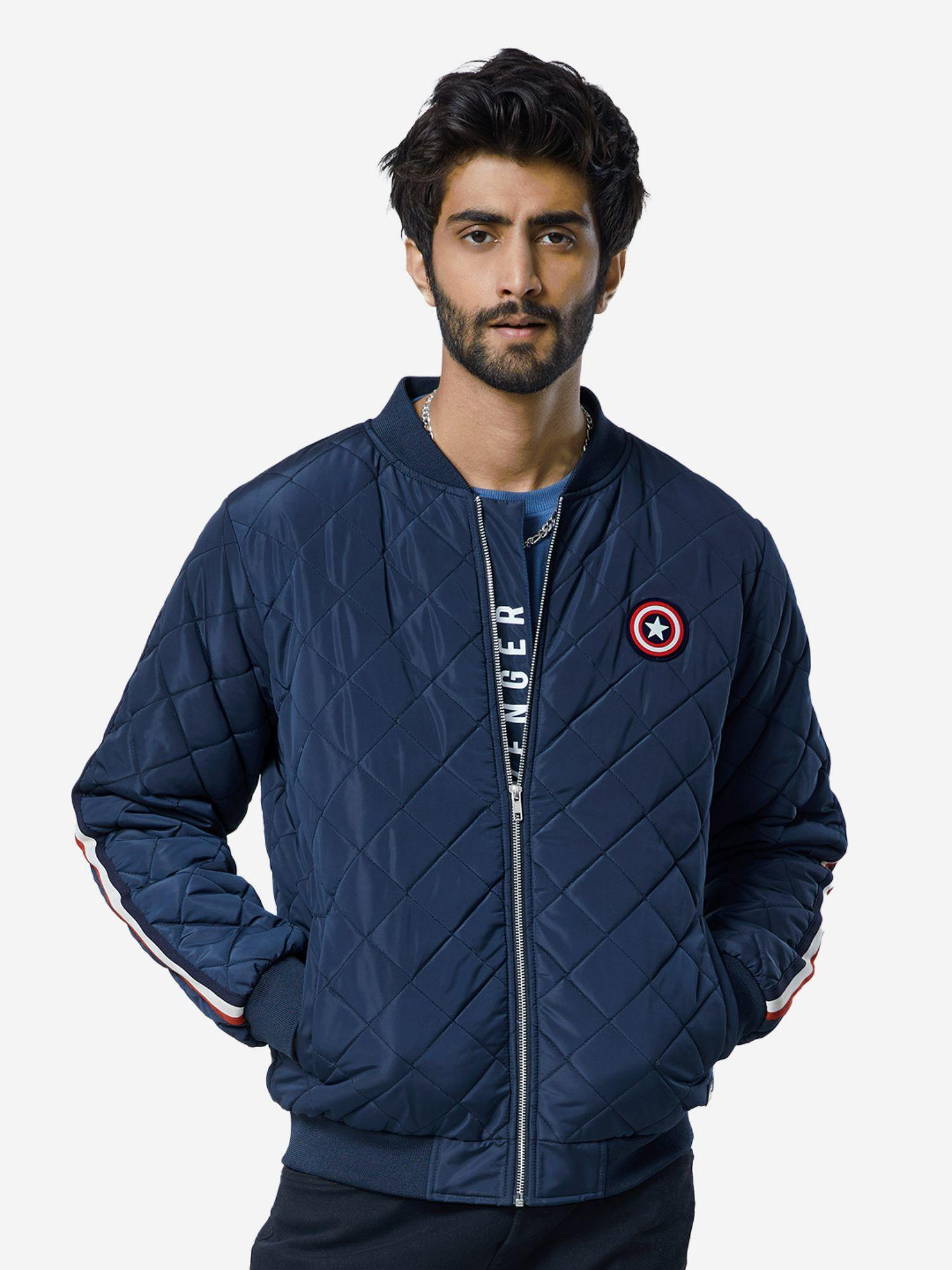 official captain america shield puffer jackets for men