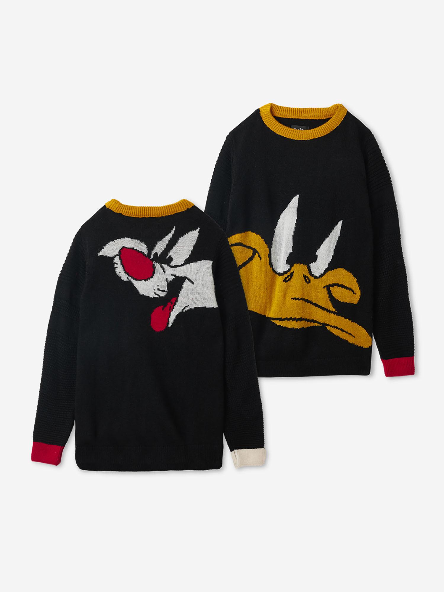 official looney tunes: sylvester and daffy boys sweaters