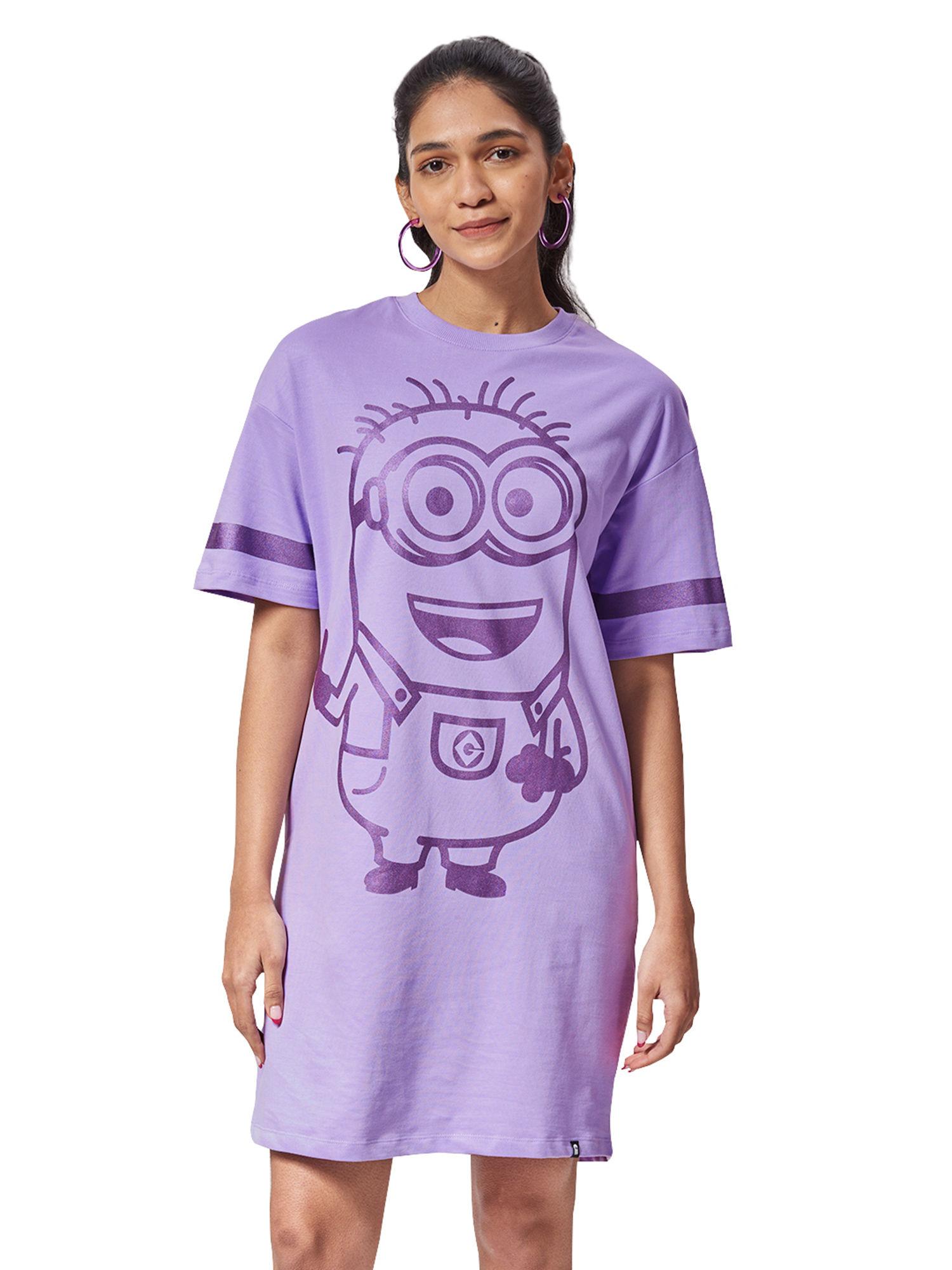 official minions dave oversized t-shirt dresses for womens