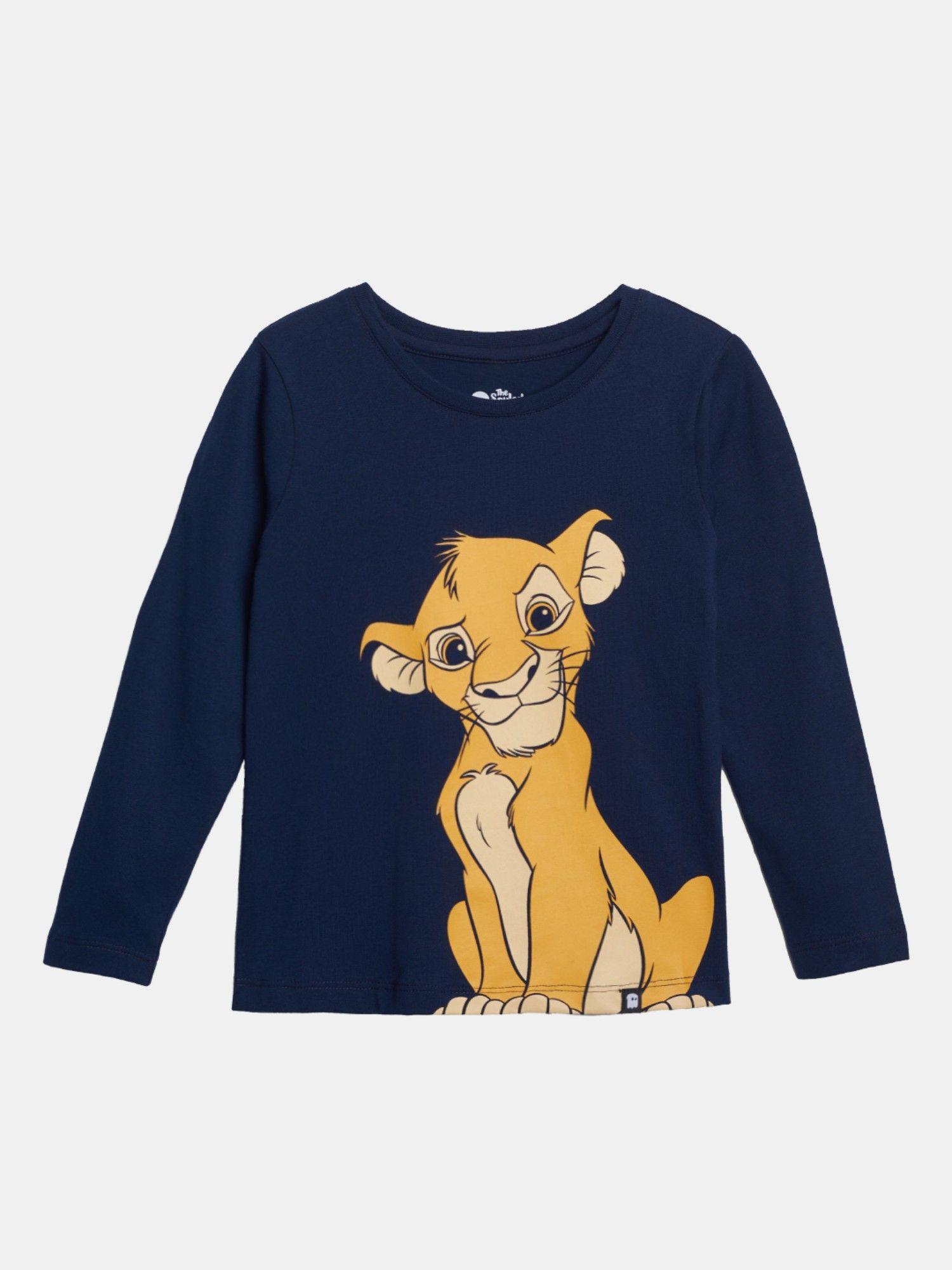 official the lion king simba girls full sleeve t-shirts