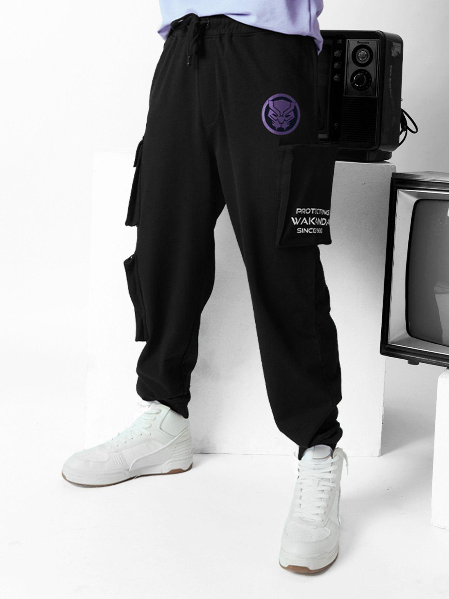 official black panther power utility men cargo joggers