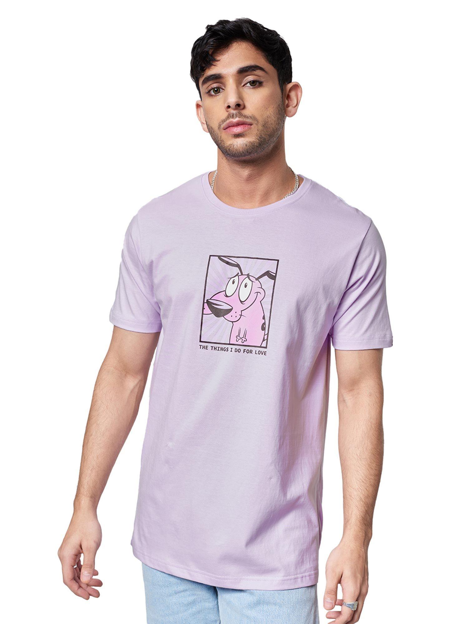 official courage- for love t-shirts in lavender