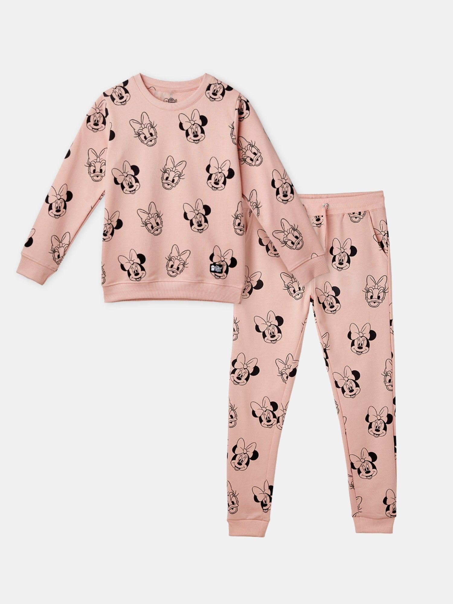 official disney minnie and daisy girls co-ord set (set of 2)